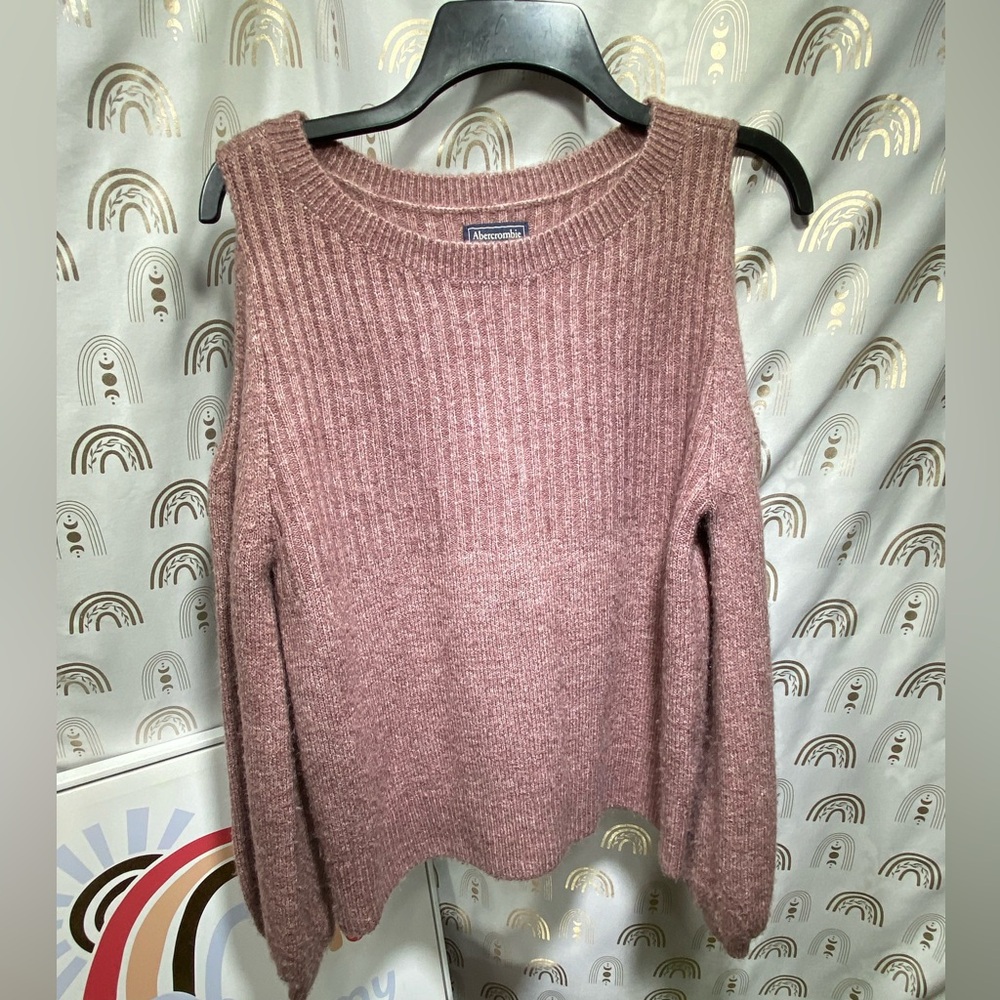Abercrombie & Fitch Light Pink Cowl Neck Sweater